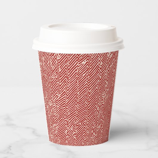Dynamische Zigzag Paper Cup – Energie in elk slokj Papieren Bekers (Voorkant)