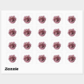Dynamische zilveren abstracte stickerprint vierkante sticker (Vel)