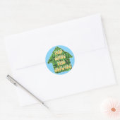 dynamische zin ronde sticker (Envelop)