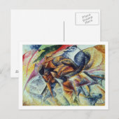 Dynamisme van een cyclist (Dinamismo di un ciclist Briefkaart (Voorkant / Achterkant)