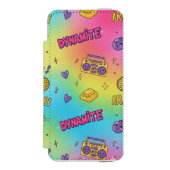 Dynamite Pop Art Rainbow Pattern Incipio iPhone Portemonnee Hoesje (Voorkant Agenda)