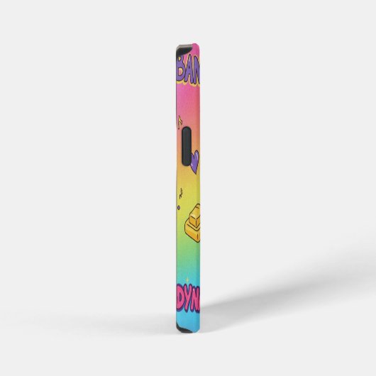 Dynamite Pop Art Rainbow Pattern iPhone Hoesje (Rechterkant)