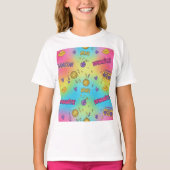 Dynamite Pop Art Rainbow Pattern T-shirt (Voorkant)