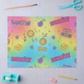 Dynamite Pop Art Rainbow Pattern Tissuepapier (Craft)