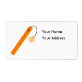 Dynamite Stick Etiket (Voorkant)