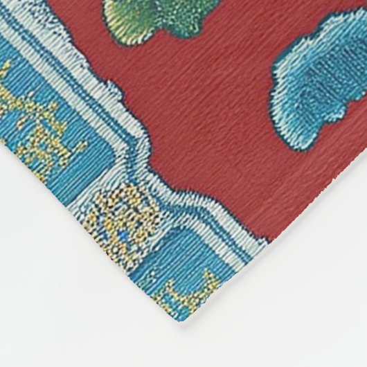 dynastieke tuin fleece deken (Hoek)