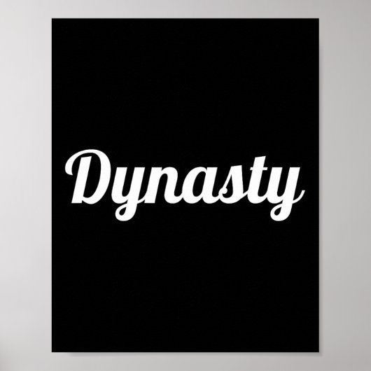 Dynasty cool sport basketbal football baseball h poster (Voorkant)