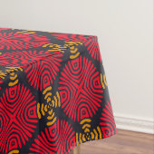 Dynasty Geometry: Rood Traditioneel Chinees Patroo Tafelkleed (Voorbeeld)