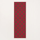 Dynasty Geometry: Rood Traditioneel Chinees Patroo Yogamat (Achterkant)