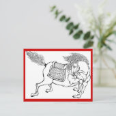 Dynasty Horse Briefkaart (Staand voorkant)