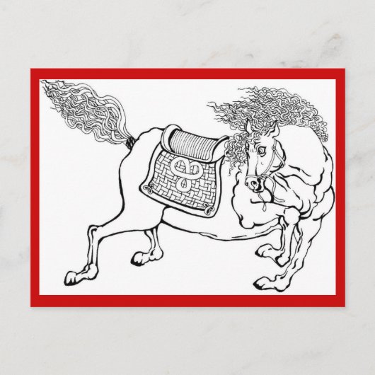Dynasty Horse Briefkaart (Voorkant)