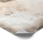 Dynasty - Red Abstract Art Poster (Hoek)