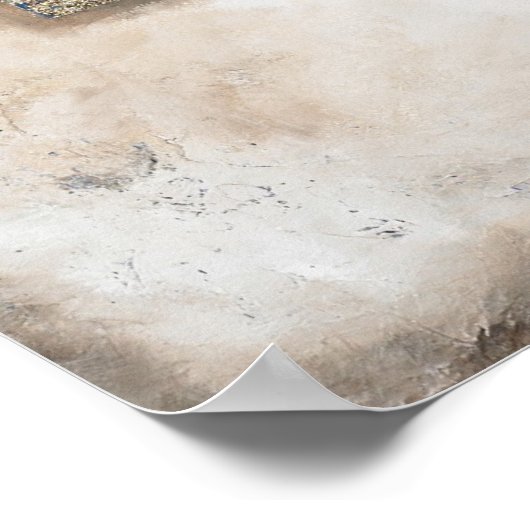 Dynasty - Red Abstract Art Poster (Hoek)