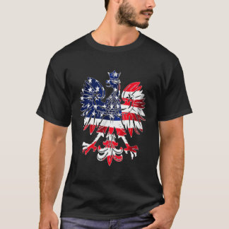 Dyngus Dag Poolse Adelaar Amerikaanse vlag USA Pol T-shirt