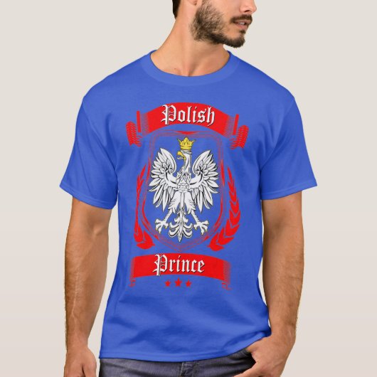 Dyngus Dag Poolse Prins die gezinskaders afstemmen T-shirt (Voorkant)