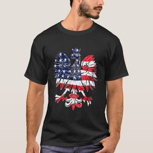 Dyngus Day Hoodie Poolse Eagle Amerikaanse vlag US T-shirt (Voorkant)