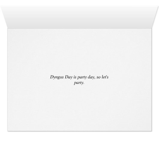 Dyngus Day Kaart Rode ballonnen en grens (Binenzijde Horizontaal (Onderkant))