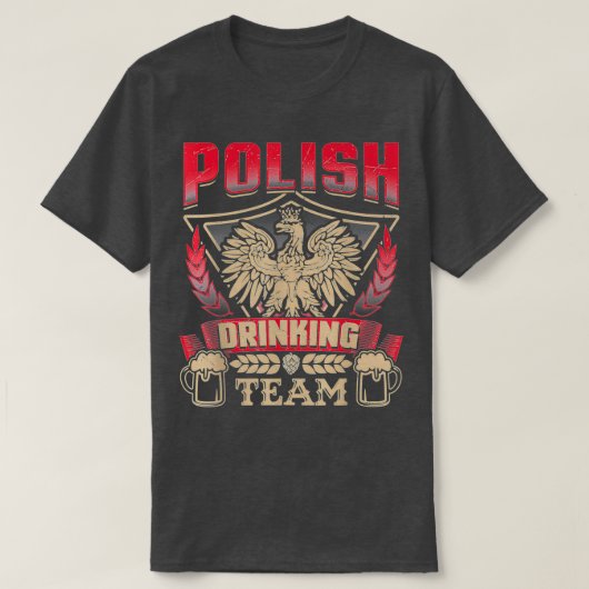 Dyngus Day Poland Eagle Drink Drink T-shirt (Design voorkant)