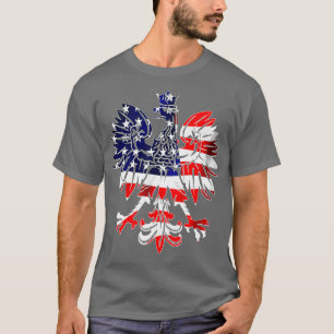 Dyngus Day Poolse Eagle USA Vlag-Amerika Polen T-shirt