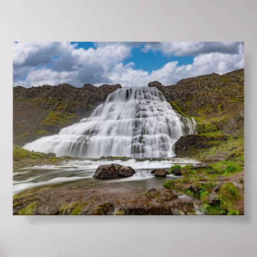 Dynjandi waterfall poster (Voorkant)