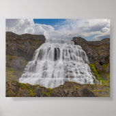 Dynjandi waterfall poster (Voorkant)