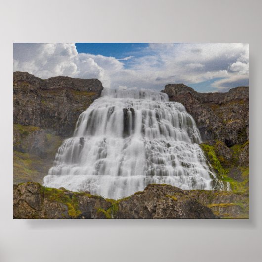 Dynjandi waterfall poster (Voorkant)