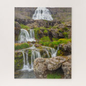 Dynjandifoss, IJsland, Jigzaag Puzzle Legpuzzel (Verticaal)
