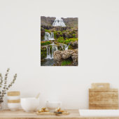 Dynjandifoss, IJsland, Wall Poster (Keuken)