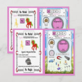 Dypsie - Dysprosium Horn Unicorn Briefkaart (Voorkant / Achterkant)