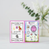 Dypsie - Dysprosium Horn Unicorn Briefkaart (Staand voorkant)