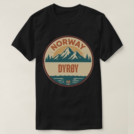 Dyrøy, Noorwegen Norway T-shirt (Design voorkant)