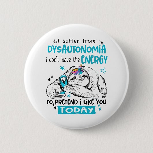 Dysautonomia Awareness Month Ribbon Gifts Ronde Button 5,7 Cm (Voorkant)