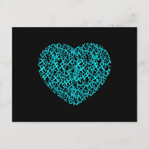 Dysautonomia Awareness Month Ribbon Heart Gifts T- Briefkaart