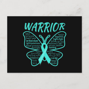 Dysautonomia Awareness POTS HyperPOTS NCS Warrior Briefkaart