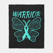 Dysautonomia Awareness POTS HyperPOTS NCS Warrior Fleece Deken (Voorkant)