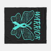 Dysautonomia Awareness POTS HyperPOTS NCS Warrior Fleece Deken (Voorkant (Horizontaal))