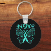 Dysautonomia Awareness POTS HyperPOTS NCS Warrior Sleutelhanger (Voorkant)
