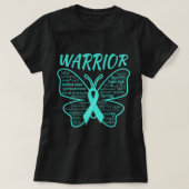 Dysautonomia Awareness POTS HyperPOTS NCS Warrior T-shirt (Design voorkant)
