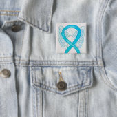 Dysautonomia Awareness Ribbon Angel Button Pins (In situ)