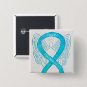 Dysautonomia Awareness Ribbon Angel Button Pins (Voorkant /achterkant)