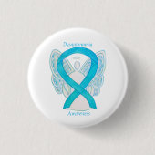 Dysautonomia Awareness Ribbon Angel Button Pins (Voorkant)