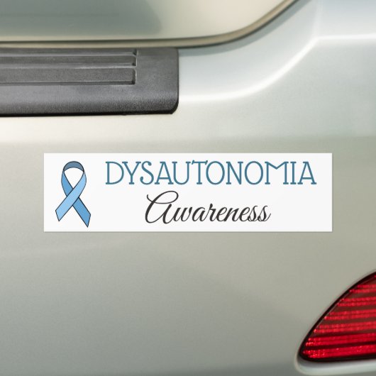 Dysautonomia awareness ribbon Bumpersticker (Op auto)