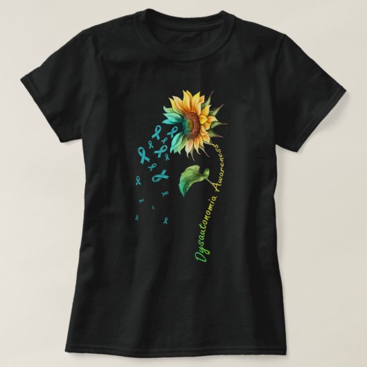 Dysautonomia Awareness Sunflower Shirt33 T-shirt (Design voorkant)