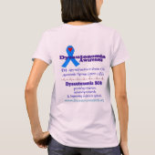 Dysautonomia Awareness T-shirt - 2 Sided! (Achterkant)
