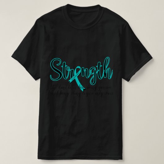 Dysautonomia Bewustheid Maand POTS Sterkte T-shirt (Design voorkant)
