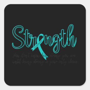 Dysautonomia Bewustheid Maand POTS Sterkte Vierkante Sticker
