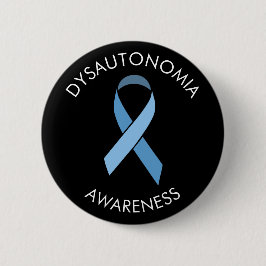 Dysautonomia Blue Awareness Ribbon Pin Ronde Button 5,7 Cm