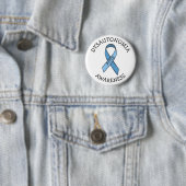 Dysautonomia Blue Awareness Ribbon Pin Ronde Button 5,7 Cm (In situ)