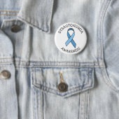 Dysautonomia Blue Awareness Ribbon Pin Ronde Button 5,7 Cm (In situ)