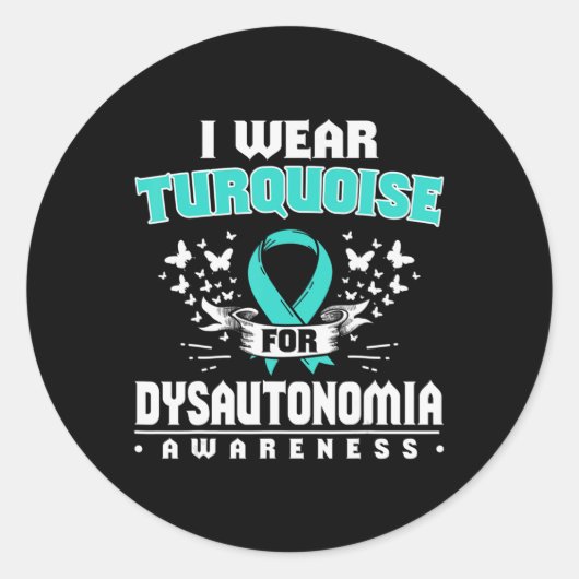 Dysautonomia Gift Autonomic Dysfunction Awareness Ronde Sticker (Voorkant)